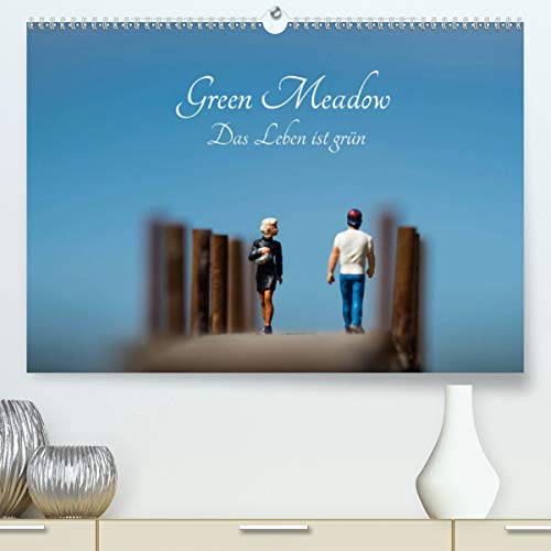 Green Meadow - Das Leben ist grün (Premium, hochwertiger DIN A2 Wandkalender 2021, Kunstdruck in Hochglanz): Kalender mit H0 Figuren (Monatskalender, 14 Seiten )