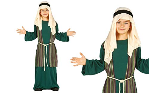 GUIRMA Disfraz de Pastor árabe judío Verde Pesebre Viviente Infantil