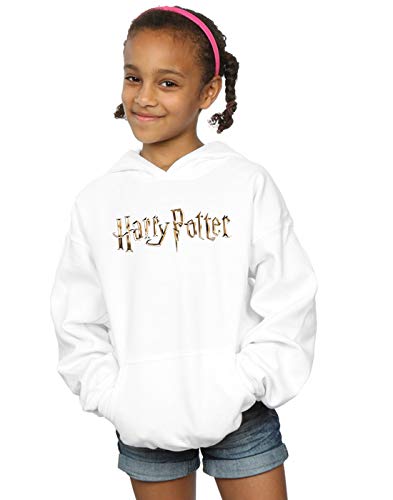 Harry Potter Niñas Full Colour Logo Capucha Blanco 12-13 Years