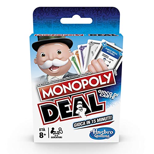 Hasbro Monopoly-E3113103 Deal, juego de cartas, multicolor, E3113103 , color/modelo surtido Hasbro Monopoly-E3113103 Deal, juego de cartas, multicolor, E3113103 , color/modelo surtido