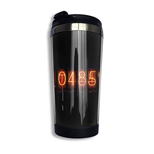 Hdadwy Steins Gate Medidor de divergencia Taza de viaje personalizada Vaso de café con revestimiento de acero inoxidable Vaso de viaje con aislamiento al vacío de doble pared para Navidad, cumpleaños, Hdadwy Steins Gate Medidor de divergencia Taza de viaje personalizada Vaso de café con revestimiento de acero inoxidable Vaso de viaje con aislamiento al vacío de doble pared para Navidad, cumpleaños,