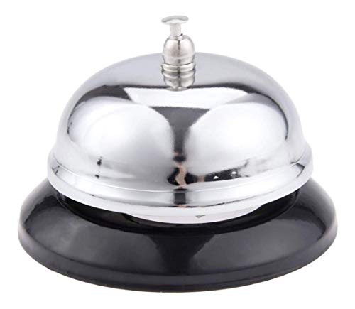 HeyNana Timbre de Recepción de Hotel Timbre de Mesa Timbre de Servicio Timbre Clasico de Acero para Llamadas de Servicio Plata Camarero HeyNana Timbre de Recepción de Hotel Timbre de Mesa Timbre de Servicio Timbre Clasico de Acero para Llamadas de Servicio Plata Camarero