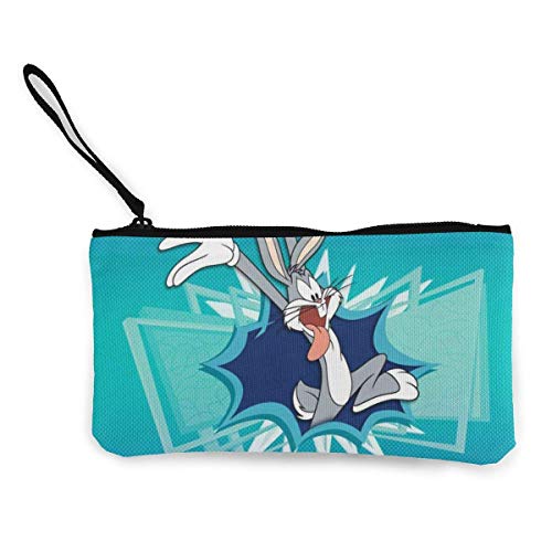 HJJL Bugs Bunny Womens Mens Coin Purse Phone Pouch Cosmetic Bag, Zipper Wristlets Bag