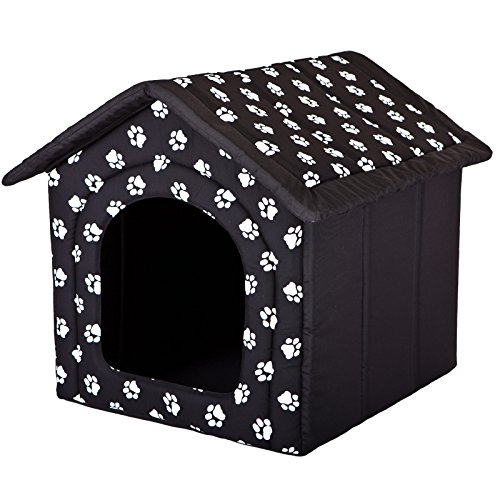 Hobbydog - Caseta para Perro, tamaño 3, Color Negro con Patas. Hobbydog - Caseta para Perro, tamaño 3, Color Negro con Patas.