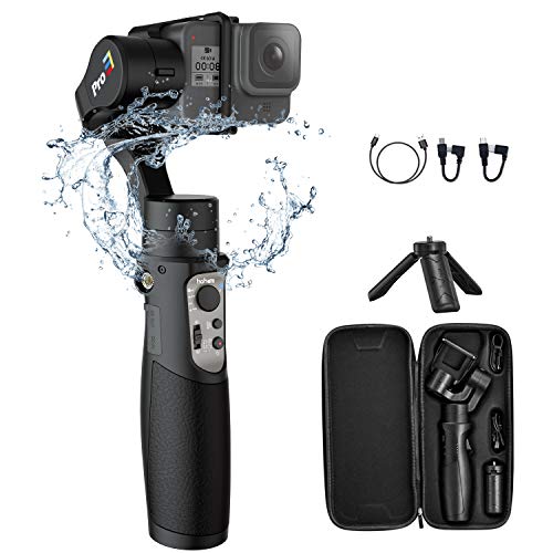 Hohem iSteady Pro 3 Estabilizador para GoPro Hero 8, Gimbal para Gopro Cámaras Compatible con Go Pro Hero 8 7/6/5/4,dji Osmo Action,Insta360 One R, RX0, SJCAM, YI-CAM, Splash-Proof, Control WiFi