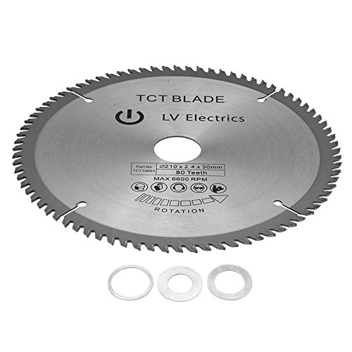 Hojas de Sierra Circular - Delaman 210 mm x 30 Mm para Metal Madera Piedra Vidrio Plástico Corte Inalámbrico Sierra de Disco Dientes del Disco 80t Hojas de Sierra Circular - Delaman 210 mm x 30 Mm para Metal Madera Piedra Vidrio Plástico Corte Inalámbrico Sierra de Disco Dientes del Disco 80t