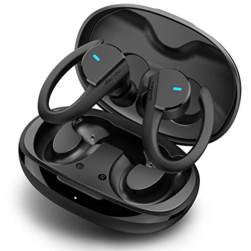 HolyHigh Auriculares Bluetooth Deportivos, 【2020 Último Modelo】Auriculares Inalambricos con Bajos Profundos y 36H de Autonomía, Emparejamiento Rápido Auriculares Inalámbricos, IPX7 Impermeable &BT5.0