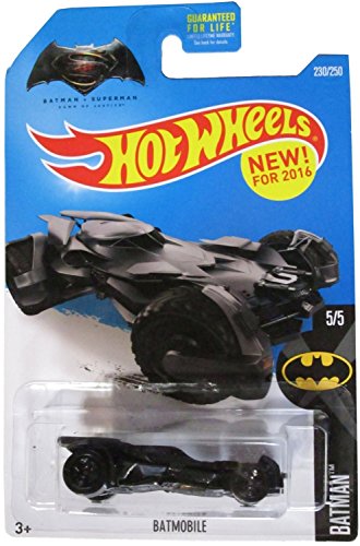 Hot Wheels, 2016 Batman, Batman vs. Superman: Dawn of Justice Batmobile Die-Cast Vehicle #230/250 by