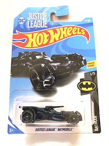 Hot Wheels 2018 50th Anniversary Batman DC Justice League Batmobile 211/365, Black