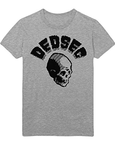 Hypeshirt T-Shirt Watchdogs Dedsec Skull Z100001 Gris L