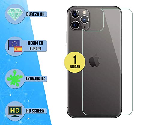 im77r 1 Unidad de Protector de Pantalla Premium 2.5D Cristal Templado Transparente 9H Compatible para Apple iPhone 11 Trasero Arañazos Anti Golpes Facil Instalacion Vidrio Templado