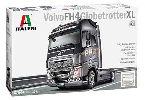 ITALERI 3940S – 1:24 Volvo FH4 Globetrotter XL – Maqueta, modelismo, modelismo, modelismo, modelismo, Manualidades, Hobby, Pegado, Montaje de plástico, detallado