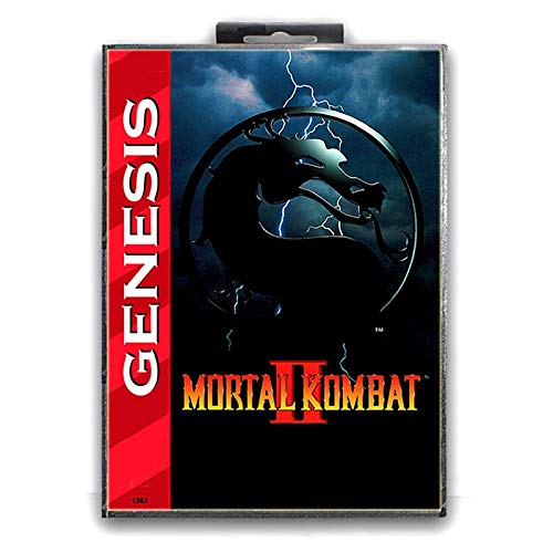 Jhana Mortal Kombat II con caja para Sega Tarjeta de juego MD de 16 bits para Mega Drive para consola Video Genesis