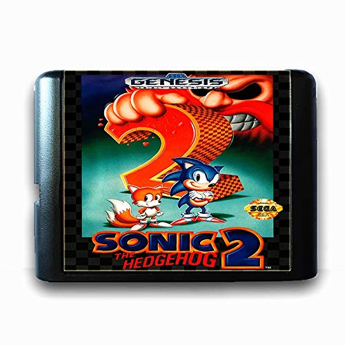 Jhana Sonic - Tarjeta de juego The Hedgehog 2 para Sega 16 Bit, MD para Mega Drive, para consola de videojuegos Genesis PAL USA JAP (JAP Shell)