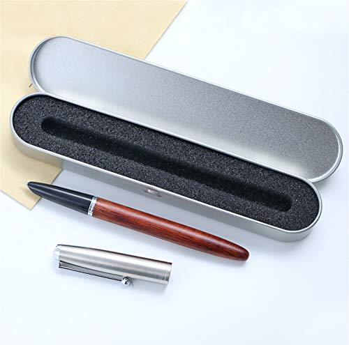 JinHao 51A Pluma estilográfica madera roja 0,38 mm Extra Fine Nib, para escribir caligrafía, suministros escolares de oficina con Estuche de bolígrafo de regalo JinHao 51A Pluma estilográfica madera roja 0,38 mm Extra Fine Nib, para escribir caligrafía, suministros escolares de oficina con Estuche de bolígrafo de regalo