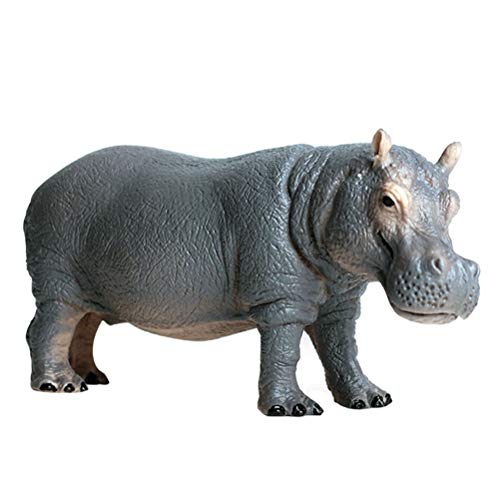 JOKFEICE Figuras de Animales realistas hipopótamo Juguete de Animal Marino, Proyecto de Ciencia, decoración de Pastel, cumpleaños para niñosaños