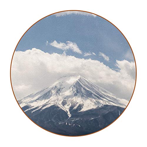 Juego de 6 posavasos de bebida para protección de mesa para familia, mesa de té, café, decoración moderna Fuji Mountain Japan Scenery
