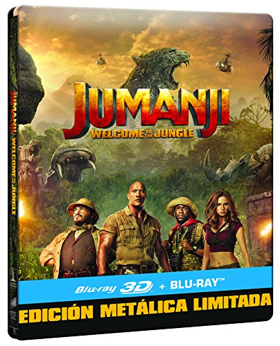Jumanji: Bienvenidos A La Jungla (BD 3D + BD) - Edición Especial Metal Limitada [Blu-ray]