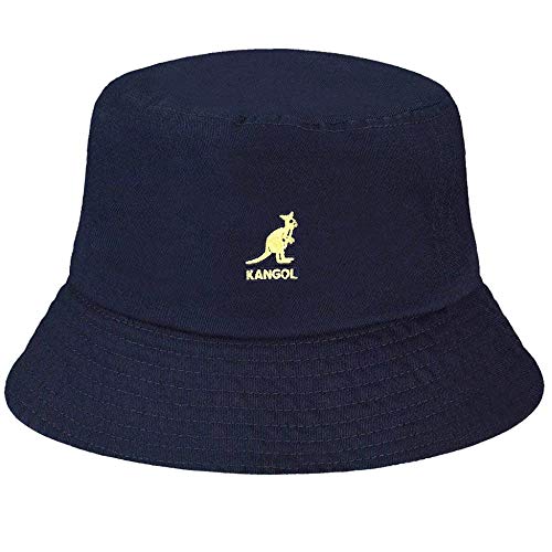 Kangol Washed Bucket Gorro de Pescador, Azul (Marino), Large Unisex Adulto