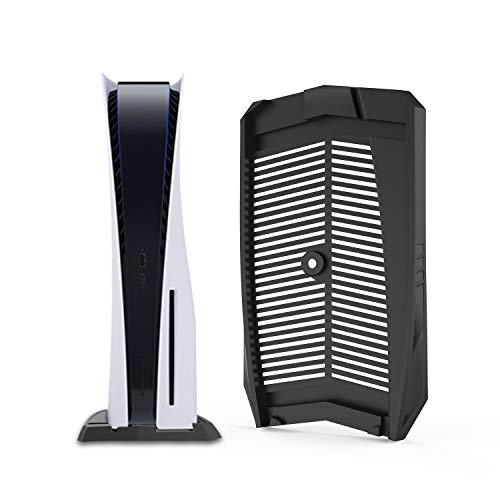 Keten Soporte Vertical PS5 para Playstation 5 con Ventilación Incorporada para Refrigeración y Pies Antideslizantes, Consola Playstation 5 Especialmente Diseñada (Negro) Keten Soporte Vertical PS5 para Playstation 5 con Ventilación Incorporada para Refrigeración y Pies Antideslizantes, Consola Playstation 5 Especialmente Diseñada (Negro)