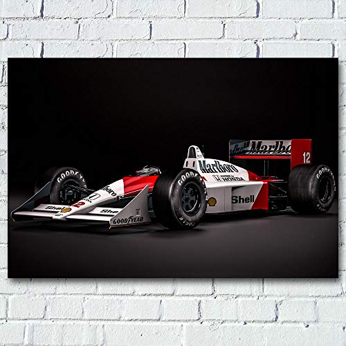 kingxqq Mclaren Honda Classic Formula One F1 Sport Car Wall Art Posters Canvas Prints Pinturas para la decoración de la Sala de Estar -60X80cm 24x32 Pulgadas sin Marco