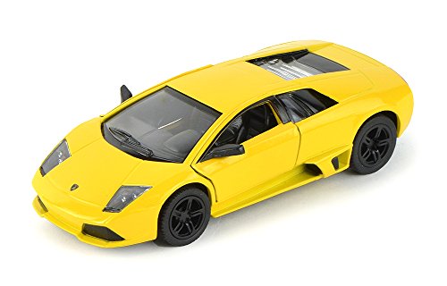 Kinsmart Lamborghini Murcielago LP640 Coche Edición Limitada Mate Amarillo Escala 1/36 Die Cast Modelo de Juguete de Metal