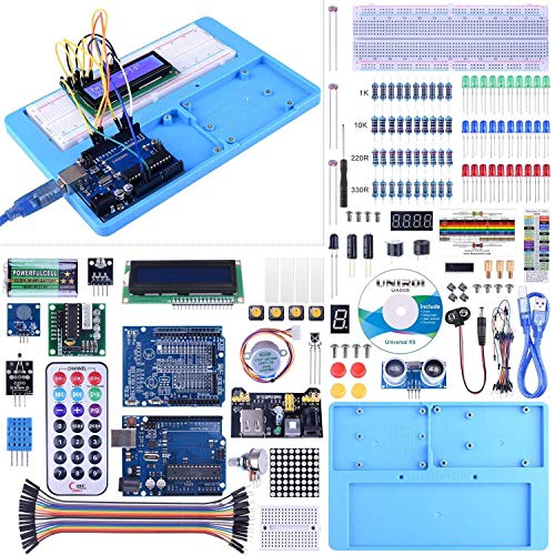 Kit Compatible con ArduiIDE, UNIROI Kit de Iniciación Completo con Tutorial para Principantes a Aprender Programación (UA005)