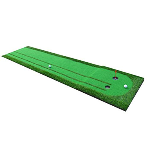 KNJF Entrenador de Golf Indoor Golf Golf Putting Green Mat para Backyard Outdoor Indoor Sala de Estar Dormitorio Family Party Golf Putting Mat Trainer (Color : Green, Size : Medium)