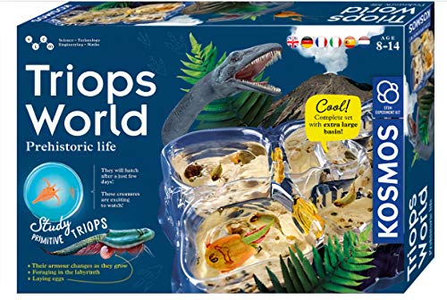 KOSMOS 616748 World-Triops - Juego de experimentos para niños con Instrucciones en Varios Idiomas (DE, EN, FR, IT, ES, NL)