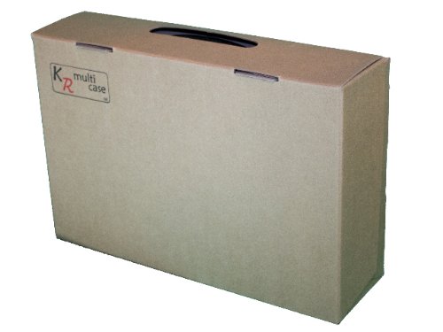 KR Multicase - Caja de tarjetas estándar con 4 bandejas de 51 mm en formato V, 6 filas, cada fila de 30 mm de ancho, 10 mm de división