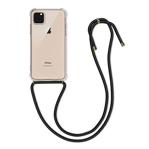 kwmobile Funda con Cuerda Compatible con Apple iPhone 11 Pro MAX - Carcasa Transparente de TPU con Cuerda para Colgar en el Cuello kwmobile Funda con Cuerda Compatible con Apple iPhone 11 Pro MAX - Carcasa Transparente de TPU con Cuerda para Colgar en el Cuello