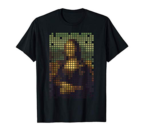 La Gioconda - Mosaico Mona Lisa - Pintura famosa - Pixel Art Camiseta