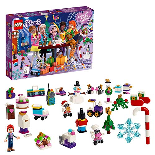 LEGO Friends - Calendario de Adviento 2019, Set de Construcción para Navidad, Incluye Adornos para el Arbol (41382)