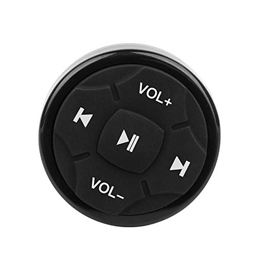 LeHang Control Remoto del Volante, Control Remoto inalámbrico Bluetooth 4.0 Media Button Music Play Control Remoto para iOS/Android