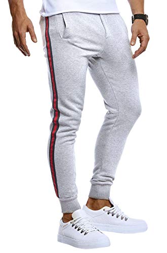 Leif Nelson Hombres pantalón Chándal Deportivos LN-8000 Gris Large