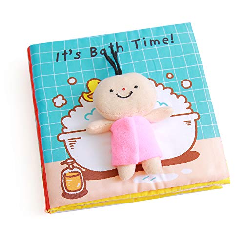Libros Blandos para Bebé, Libro de Tela Bebé Aprendizaje y Educativo Libro para Bebé Recién Nacido Niños, Juguetes y Aprendizaje, It's Bath Time, Estimula los Sentidos del Bebé (Blue) Libros Blandos para Bebé, Libro de Tela Bebé Aprendizaje y Educativo Libro para Bebé Recién Nacido Niños, Juguetes y Aprendizaje, It's Bath Time, Estimula los Sentidos del Bebé (Blue)