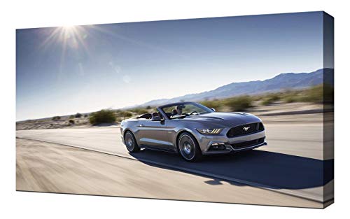 Lienzo impreso para pared, diseño de Ford Mustang-GT-Convertible-V11-1080 (2015-Ford-Mustang-GT-Convertible-V11-1080)