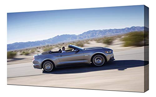 Lienzo impreso para pared, diseño de Ford Mustang-GT-Convertible-V12-1080 (2015-Ford-Mustang-GT-Convertible-V12-1080)
