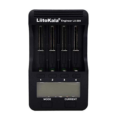 Liit okala LII de 500 Cargador Inteligente Inteligente cargador 4 Slots pantalla LCD de batería para Ni-MH Ni-Cd de ion de litio recargables