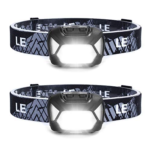 Linterna Frontal Batteries 1300lux (2 Pack), LE C500 Linterna Cabeza Alta Potente 6 Modos con Luz Rojo, Super Ligera Impermeable IPX4 para Correr, Caminar, Camping, Excursión, Pesca(Pilas No incluido) Linterna Frontal Batteries 1300lux (2 Pack), LE C500 Linterna Cabeza Alta Potente 6 Modos con Luz Rojo, Super Ligera Impermeable IPX4 para Correr, Caminar, Camping, Excursión, Pesca(Pilas No incluido)