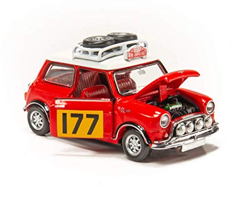 LIUCHANG Modelo de Coche 01:50 Mini Cooper Mini Cooper Rally de aleación Rally de aleación Coche Modelo Exclusivo de colección (Color: Rojo) liuchang20