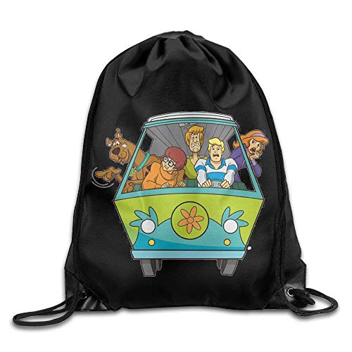 Liumiang Bolsos de Lazo,Mochilas, Eco-Friendly Pirnt Exotic Drawstring Tote Backpack Bag Scooby-Doo Family