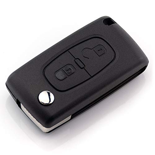 Llave plegable de repuesto con 2 botones compatible con Citroën: Berlingo, C-Zero, Jumpy, C-Crosser, Picasso, C2, C3, C4, C5, C6, C8, etc. Mando a distancia Llave plegable de repuesto con 2 botones compatible con Citroën: Berlingo, C-Zero, Jumpy, C-Crosser, Picasso, C2, C3, C4, C5, C6, C8, etc. Mando a distancia