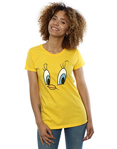 Looney Tunes Mujer Tweety Pie Face Camiseta Medium Margarita