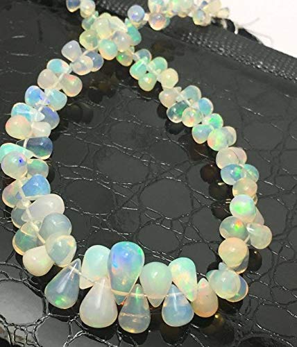 LOVEKUSH 50% Off Gemstone Jewellery Ethiopian Opal Plain Smooth Drops 3 to 10 mm 8/Gemstone Beads/Welo Opal Beads/Opal Beads/Free Shipping worldwide Code:- RADE-42870