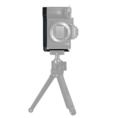 Market&YCY A7M3 Quick Release L Base/Soporte de empuñadura Manual para Sony A7III / A7RIII / A9 Lanzamiento rápido de la Placa Base y la Placa - Negro Market&YCY A7M3 Quick Release L Base/Soporte de empuñadura Manual para Sony A7III / A7RIII / A9 Lanzamiento rápido de la Placa Base y la Placa - Negro
