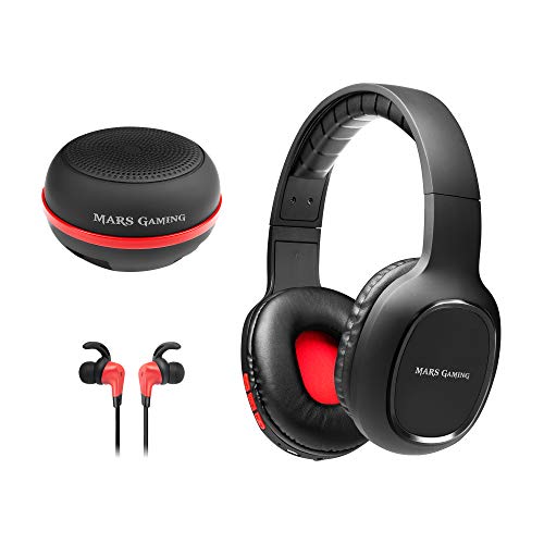 Mars Gaming MHBTX, combo gaming, cascos+auticulares in-ear+altavoz, bluetooth Mars Gaming MHBTX, combo gaming, cascos+auticulares in-ear+altavoz, bluetooth