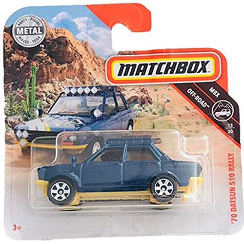 Matchbox 70 Datsun 510 Rally 13/20 MBX Off-Road Short Card Matchbox 70 Datsun 510 Rally 13/20 MBX Off-Road Short Card