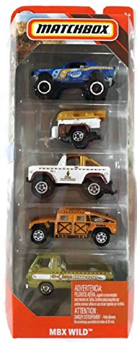 Matchbox Mbx Off-Road - Mbx Wild 5 Unidades Matchbox Mbx Off-Road - Mbx Wild 5 Unidades