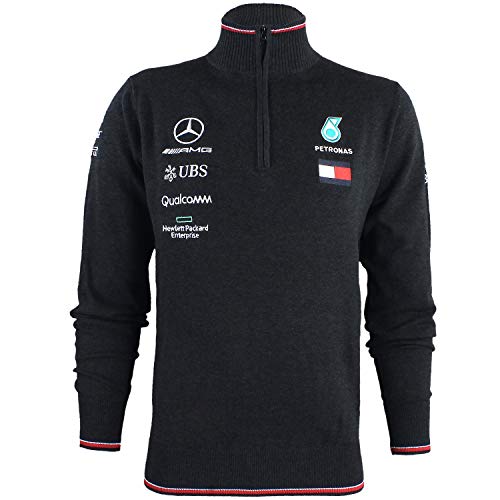 Mercedes-AMG Petronas Motorsport Mercancía Oficial de Fórmula 1 Suéter De Punto - Gris